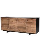 Buffet 4 portes Andrea Bois naturel  - 180x48x76cm