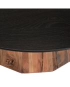 Table basse ronde Andrea Bois naturel  - 90x90x32cm