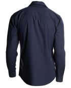 Chemise droite manches longues bleu foncé