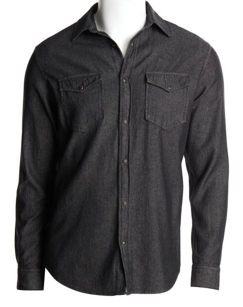 Shirt met zwarte zakken