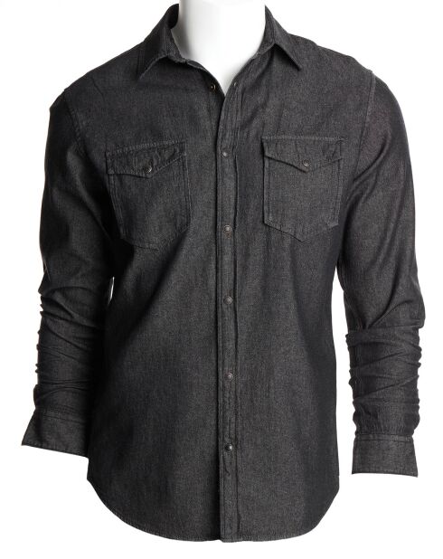 Shirt met zwarte zakken