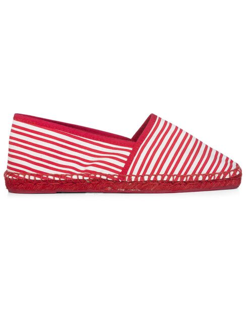 Espadrilles Cyd à rayures rouge/blanc