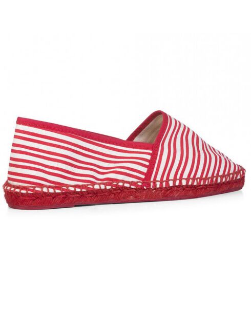 Espadrilles Cyd à rayures rouge/blanc