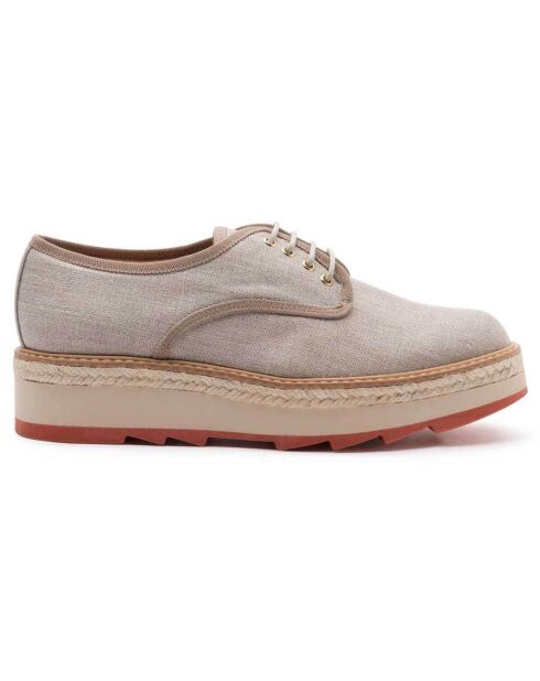 Derbies Malfada taupe - Talon 5 cm
