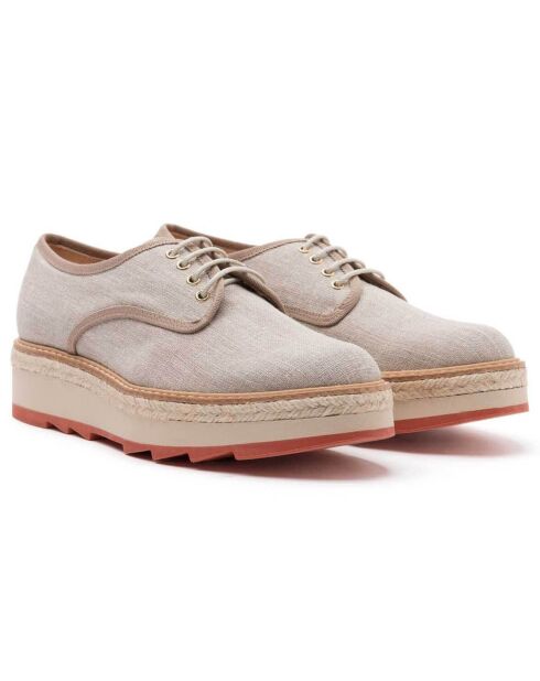 Derbies Malfada taupe - Talon 5 cm