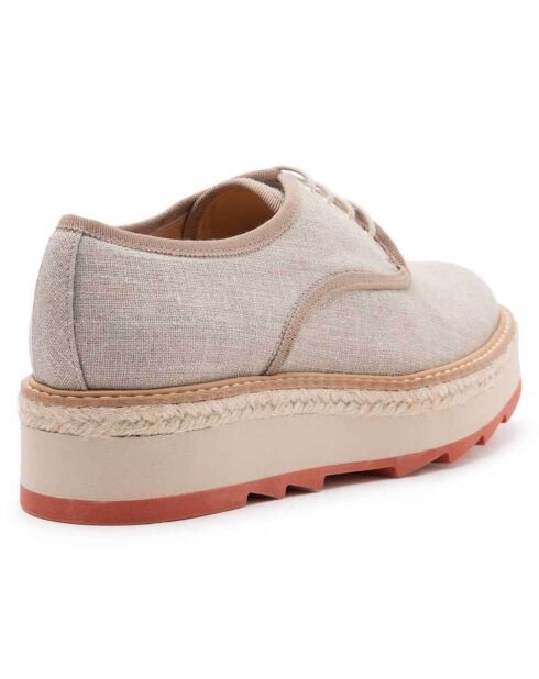 Derbies Malfada taupe - Talon 5 cm