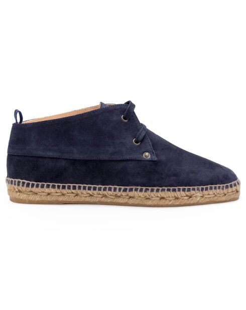 Chukka boots en Velours de Cuir Bruno marine