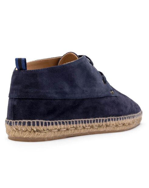 Chukka boots en Velours de Cuir Bruno marine