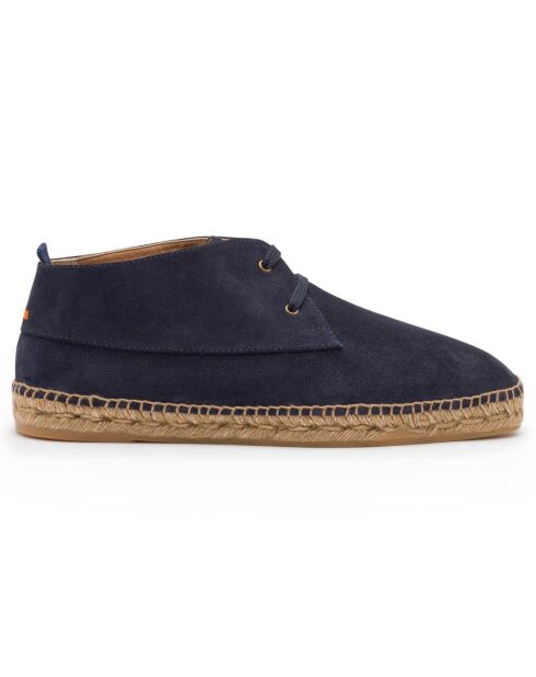 Chukka boots en Velours de Cuir Bruno marine