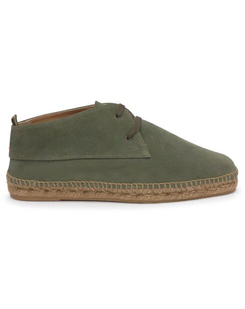 Chukka boots en Velours de Cuir Bruno olive