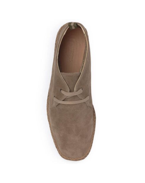 Chukka boots en Velours de Cuir Bruno vison