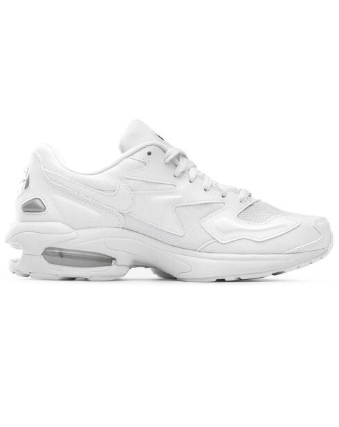 Baskets en Cuir & Mesh Air Max 2 Light blanches