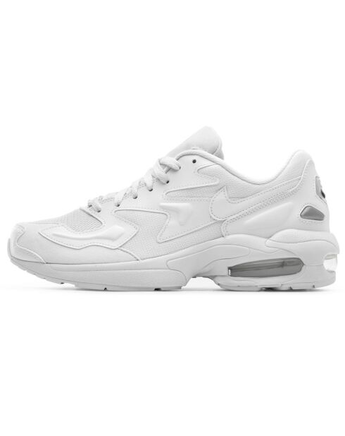 Baskets en Cuir & Mesh Air Max 2 Light blanches