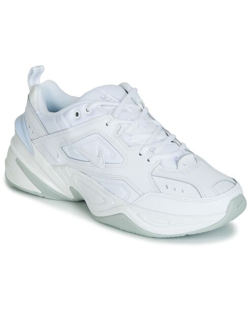 Baskets en Cuir & Mesh M2K Techno blanches