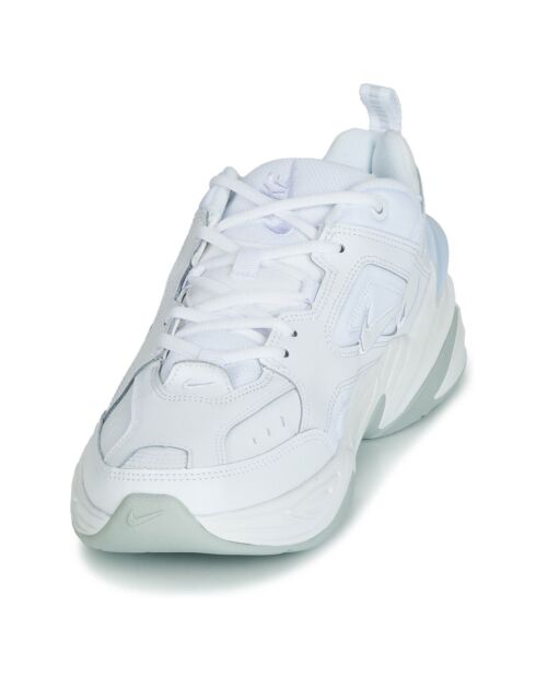 Baskets en Cuir & Mesh M2K Techno blanches