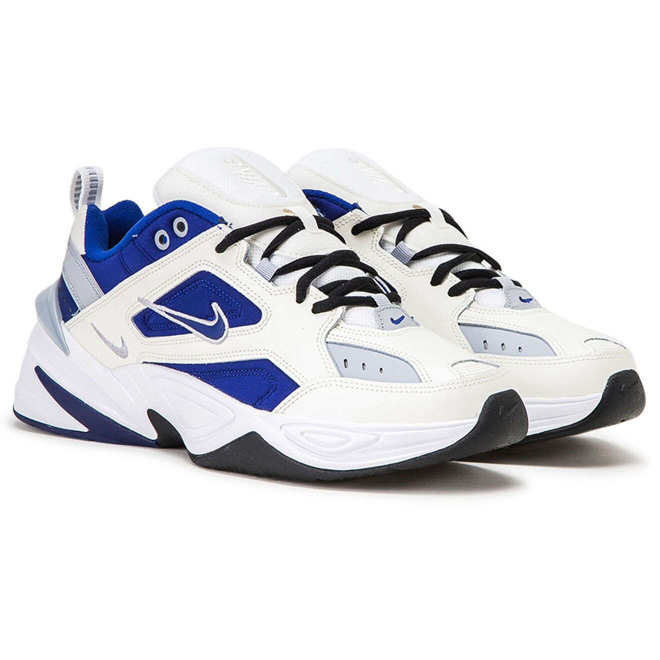 Baskets en Cuir Mesh M2K Techno bleu/blanc Vente privée Nike