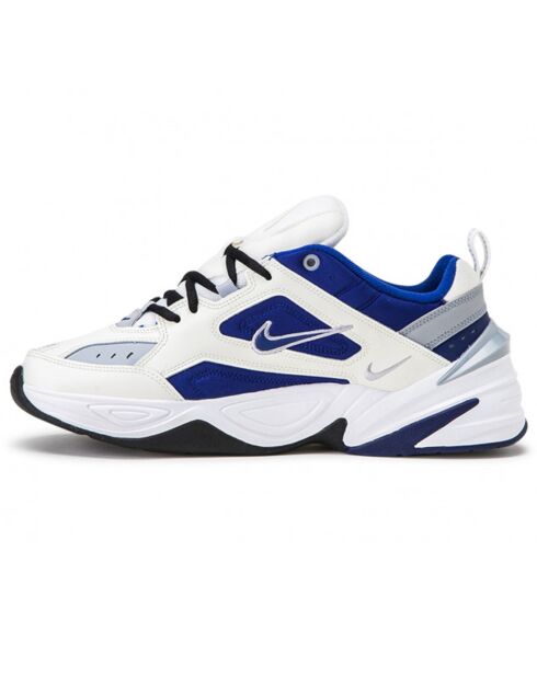 Baskets en Cuir & Mesh M2K Techno bleu/blanc