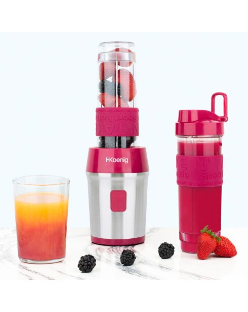 Mini blender à smoothies SMOO10 rose - 300W