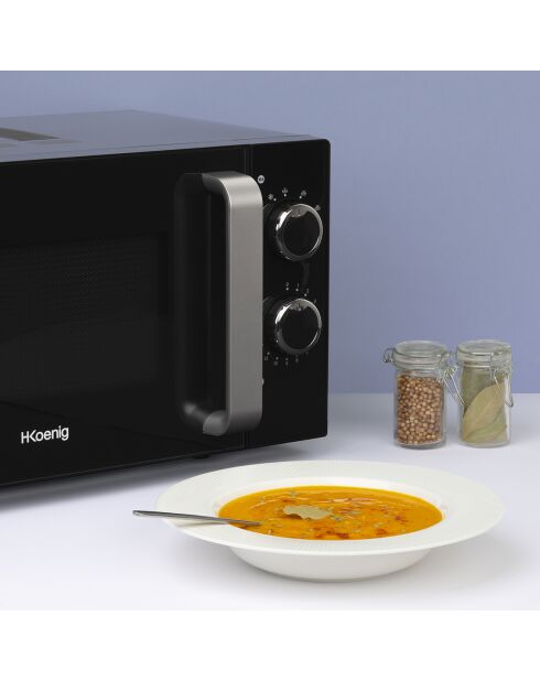 Micro-ondes 20L VIO8 noir/argenté - 700W