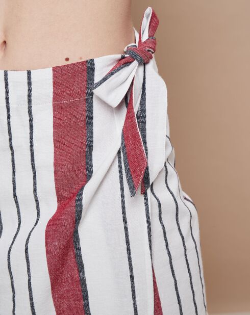 Jupe Luri blanc/rouge