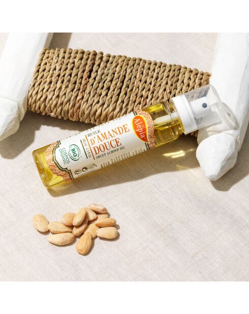 100% pure verzachtende biologische zoete amandelolie - 100 ml