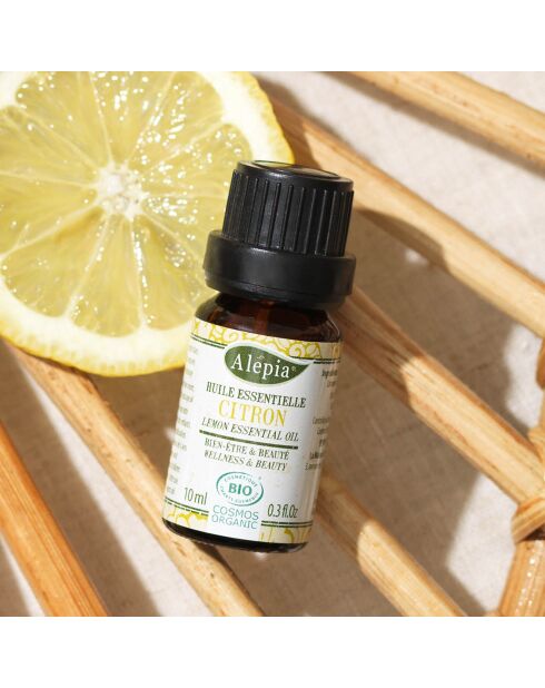 Huile Essentielle BIO de Citron Antiseptique & Détoxifiante - 10 ml