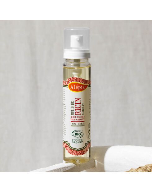 Cuidado capilar con aceite de ricino ecológico - 100 ml