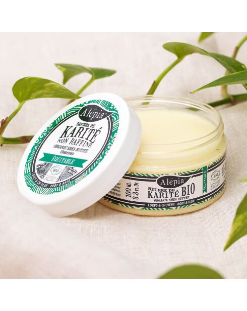 Biologische vochtinbrengende ongeraffineerde sheaboter - 100 ml