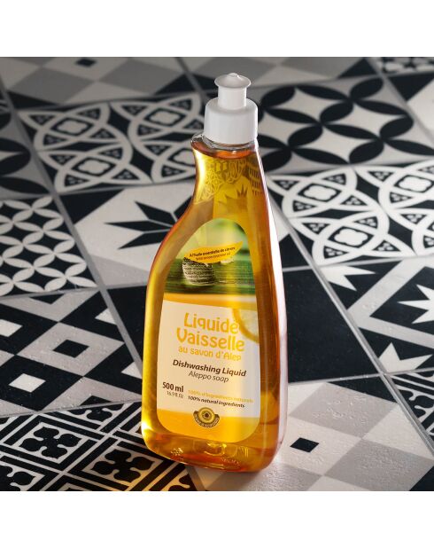 Jabón para jabonera Alepo, aceite esencial de limón - 500 ml