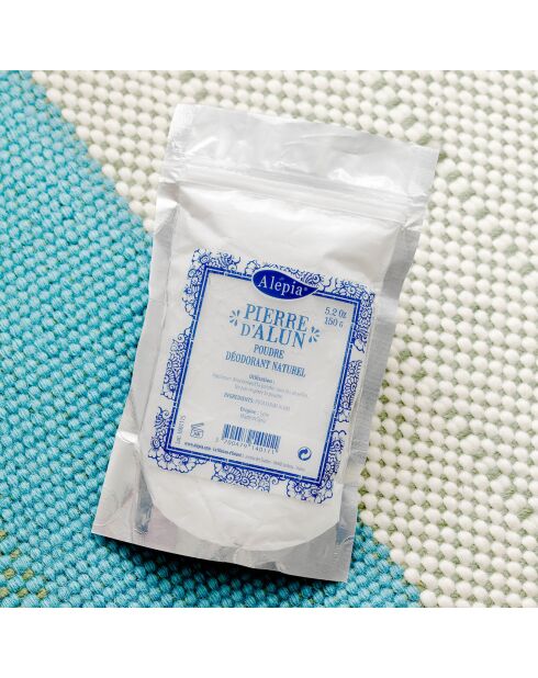 Déodorant naturel poudre Pierre d'Alun - 150 g