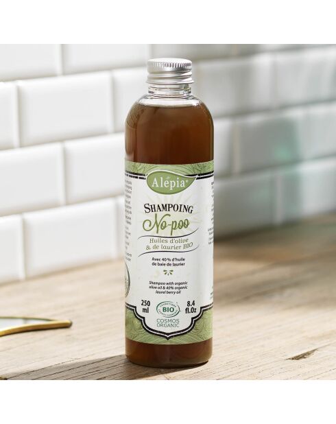 Shampoing No-poo BIO 40% d'huile de Baie de Laurier Apaisant - 250 ml