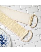 3 Lanières Sisal de gommage pour le dos
