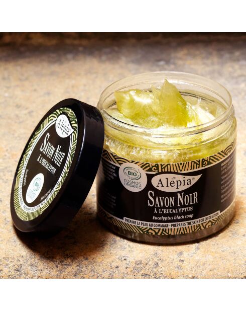 Savon noir à l'Eucalyptus BIO Hydratant & Exfoliant - 200 ml