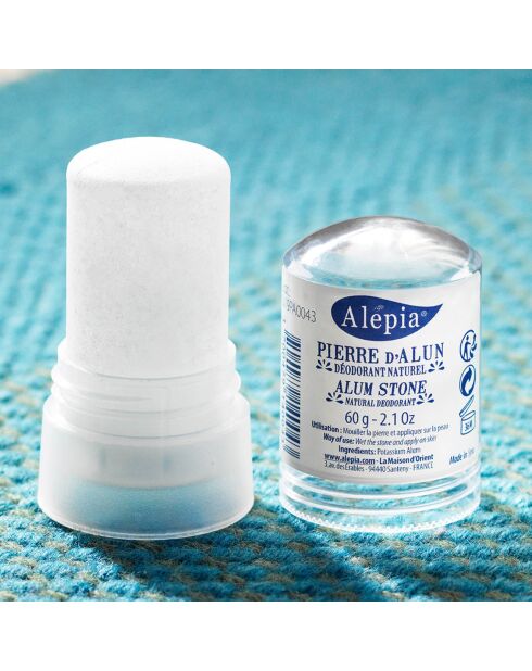 2 Pierres d'Alun Déodorant Naturel - 2x60 gr