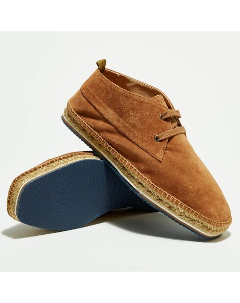 Chukka boots en Velours de Cuir Bruno camel
