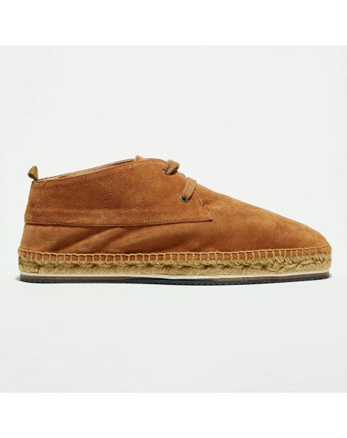 Chukka boots en Velours de Cuir Bruno camel