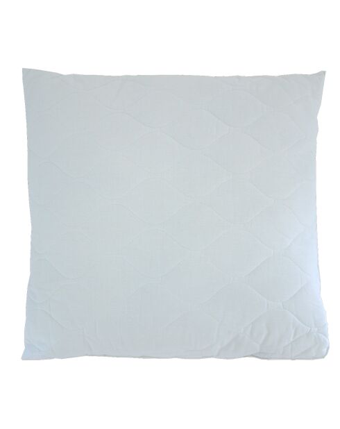Oreiller moelleux matelassé blanc - 65x65 cm