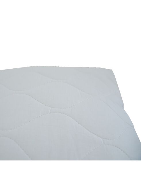 Oreiller moelleux matelassé blanc - 65x65 cm