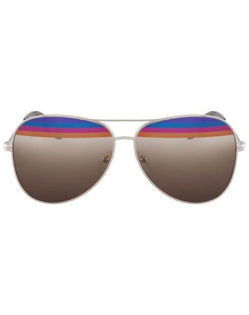 Lunettes de soleil Femme Aviateur doré/multicolore