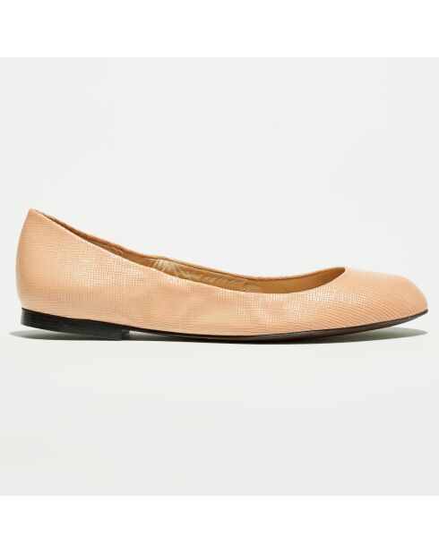 Ballerines en Cuir verni Mae rose clair