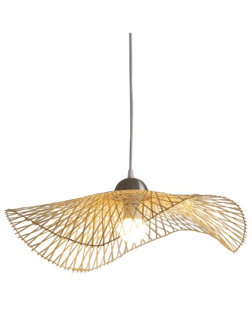 Caravelle hanglamp van bamboe bruin - 55x55x140 cm
