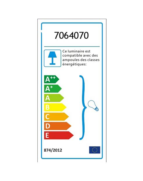 Lampadaire en bambou naturel - D.60xH.165 cm