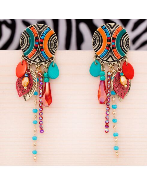 Boucles d'oreilles Ayutis multicolores