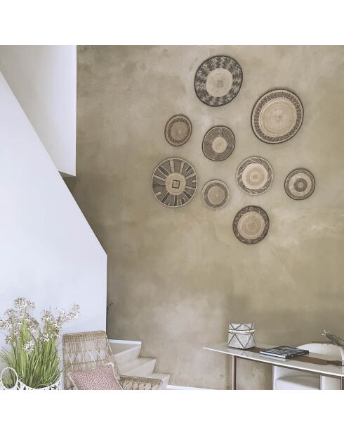 Cestino da parete decorativo Natural Limpo - D.45 cm