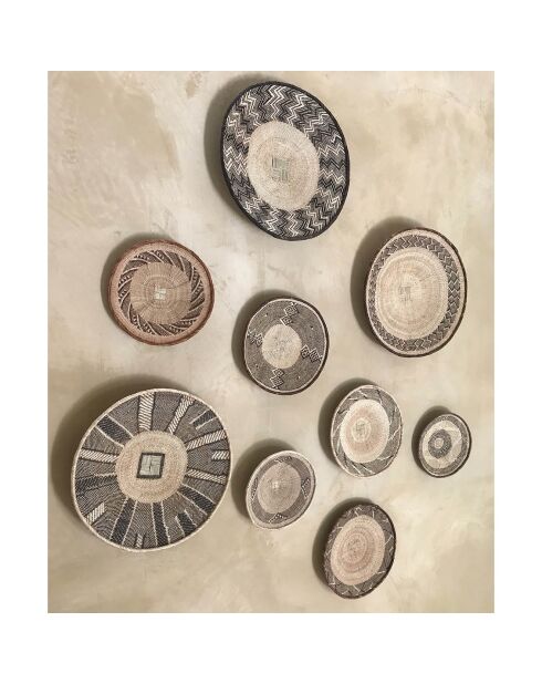 Cestino da parete decorativo Natural Limpo - D.66 cm