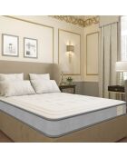 Matelas Windsor blanc/gris - 140x200 cm