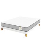 Matratze Windsor + Boxspringset weiß/grau - 140x190 cm