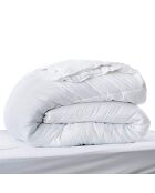 Confezione materasso + piumino + 2 cuscini Windsor bianco/grigio - 140x190 cm