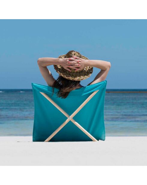 Neo-transat Simone et Georges turquoise - 140x70 cm