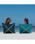Neo-transat Simone et Georges turquoise - 140x70 cm